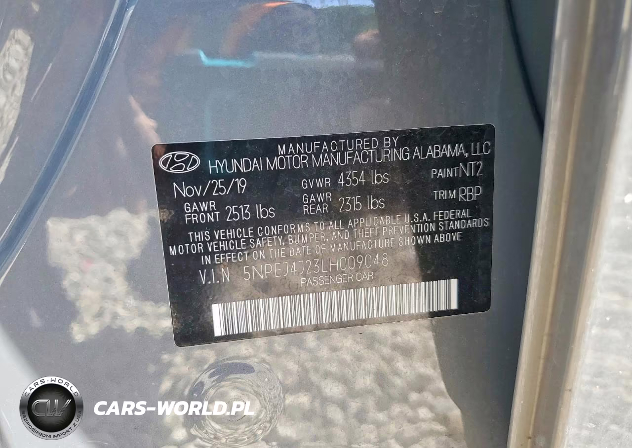 2020 Hyundai Sonata Sel Plus VIN:5NPEJ4J23LH009048 - 13