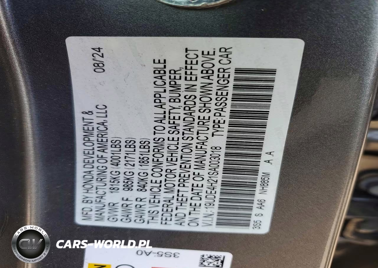 2025 Acura Integra VIN:19UDE4H21SA003018 - 13