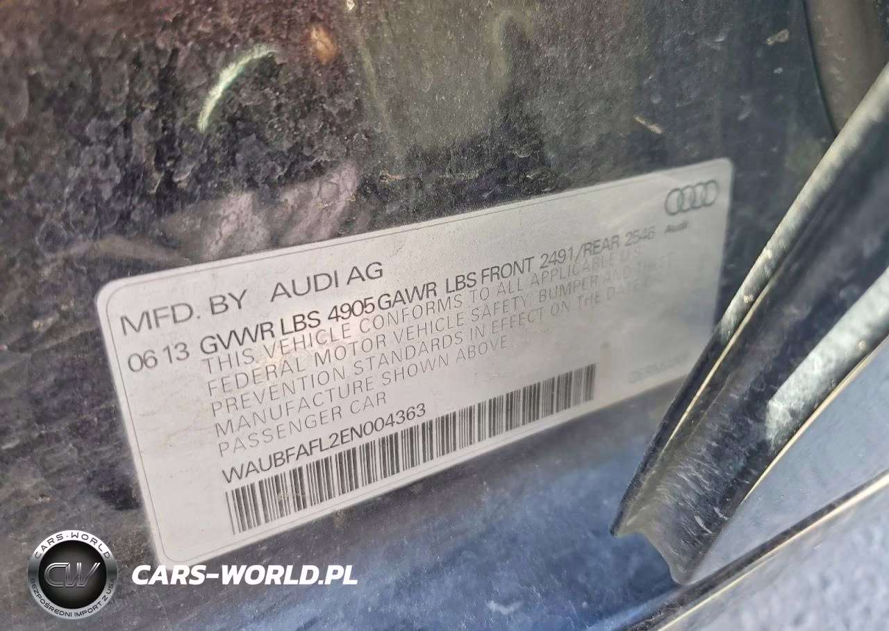 2014 Audi A4 Premium VIN:WAUBFAFL2EN004363 - 12