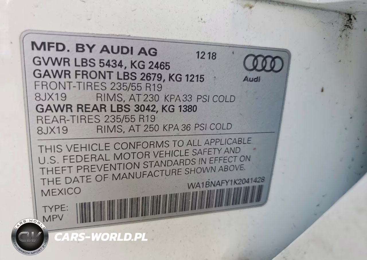 2019 Audi Q5 Premium Plus VIN:WA1BNAFY1K2041428 - 13