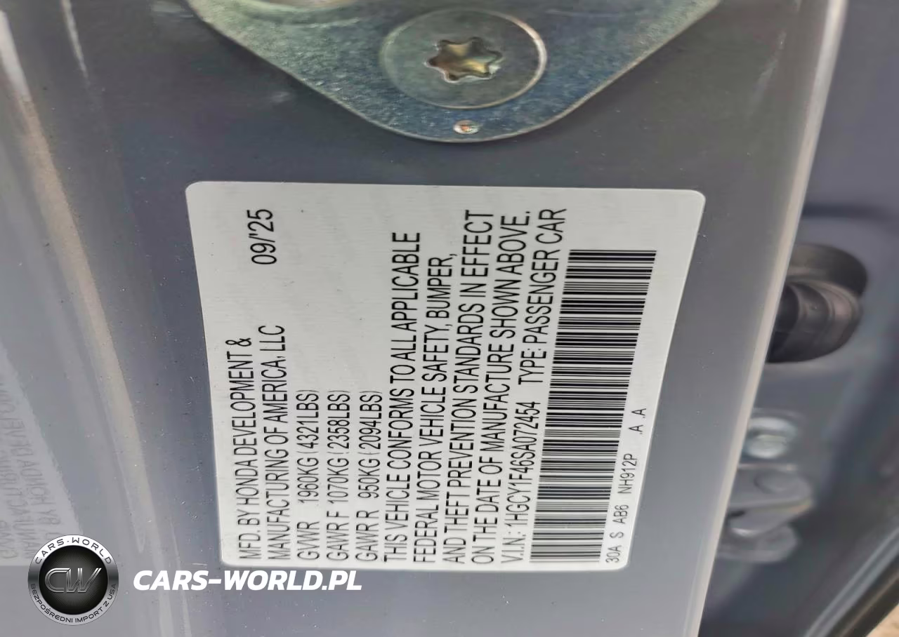 2025 Honda Accord Se VIN:1HGCY1F46SA072454 - 13
