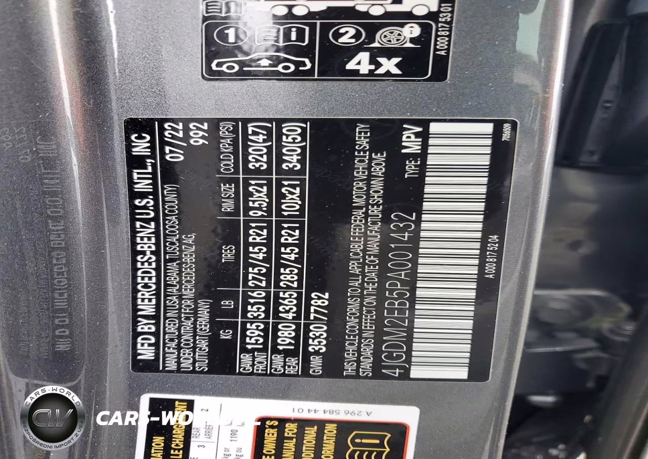 2023 Mercedes-Benz Eqs Suv 450 4Matic VIN:4JGDM2EB5PA001432 - 12