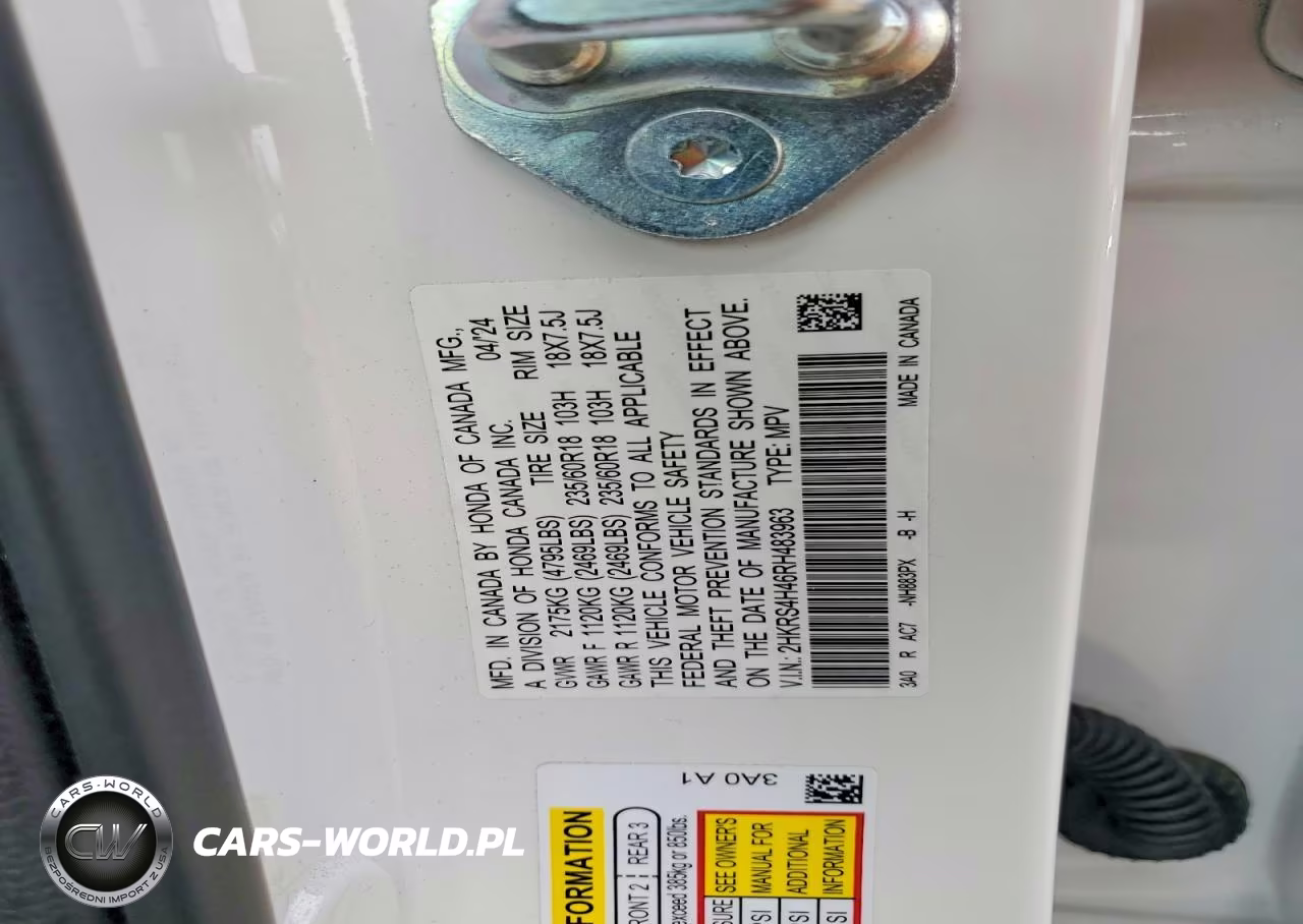 2024 Honda Cr-V Ex VIN:2HKRS4H46RH483963 - 14