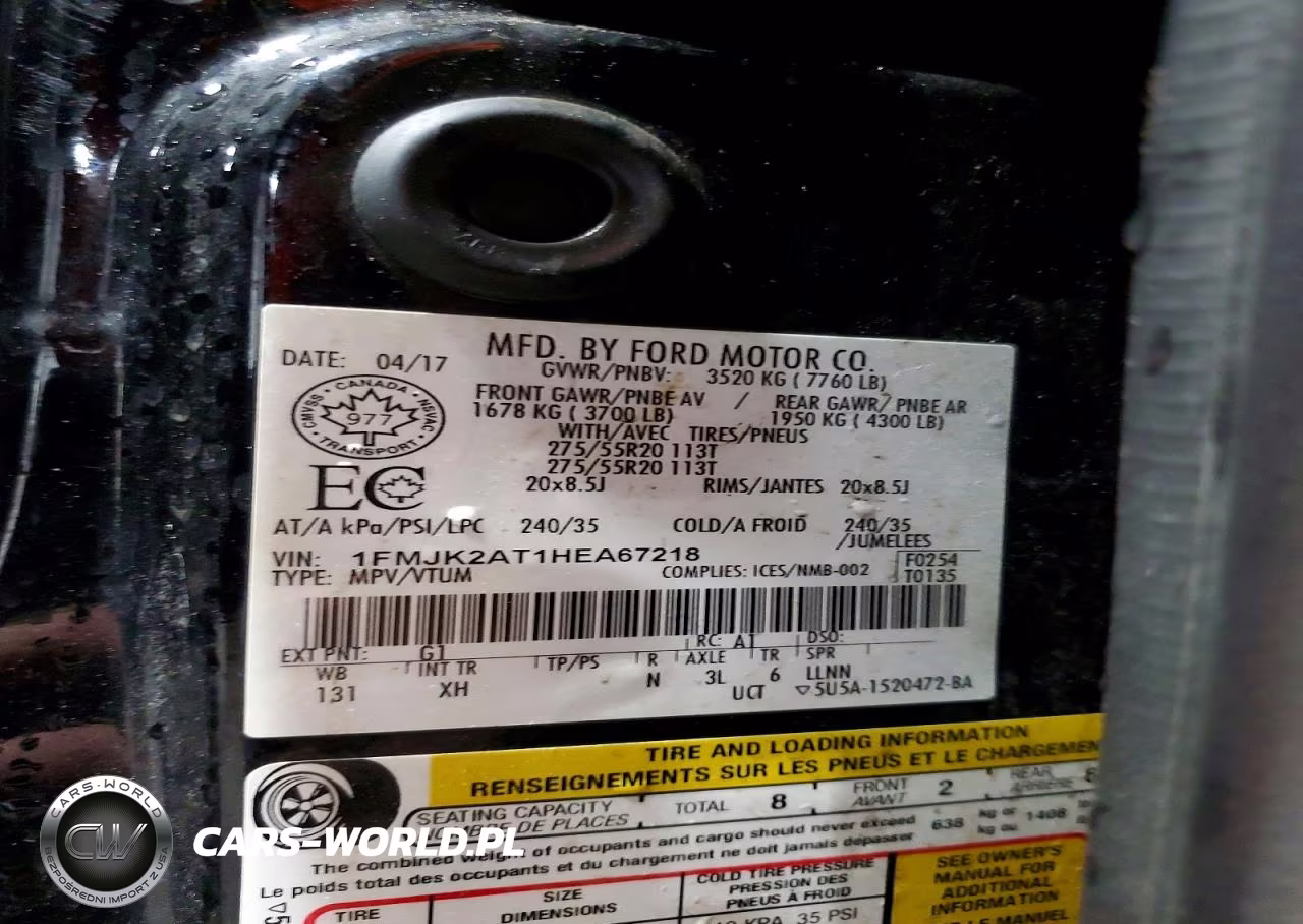 2017 Ford Expedition El Limited VIN:1FMJK2AT1HEA67218 - 13