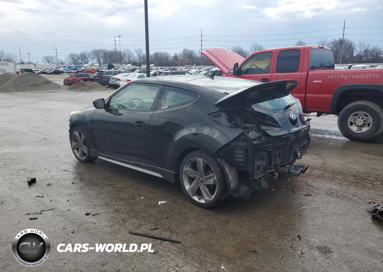 2014 Hyundai Veloster Turbo VIN:KMHTC6AEXEU198468 - 2