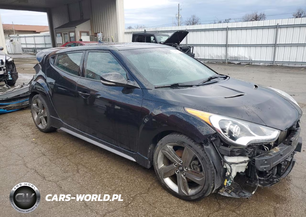 2014 Hyundai Veloster Turbo VIN:KMHTC6AEXEU198468 - 4