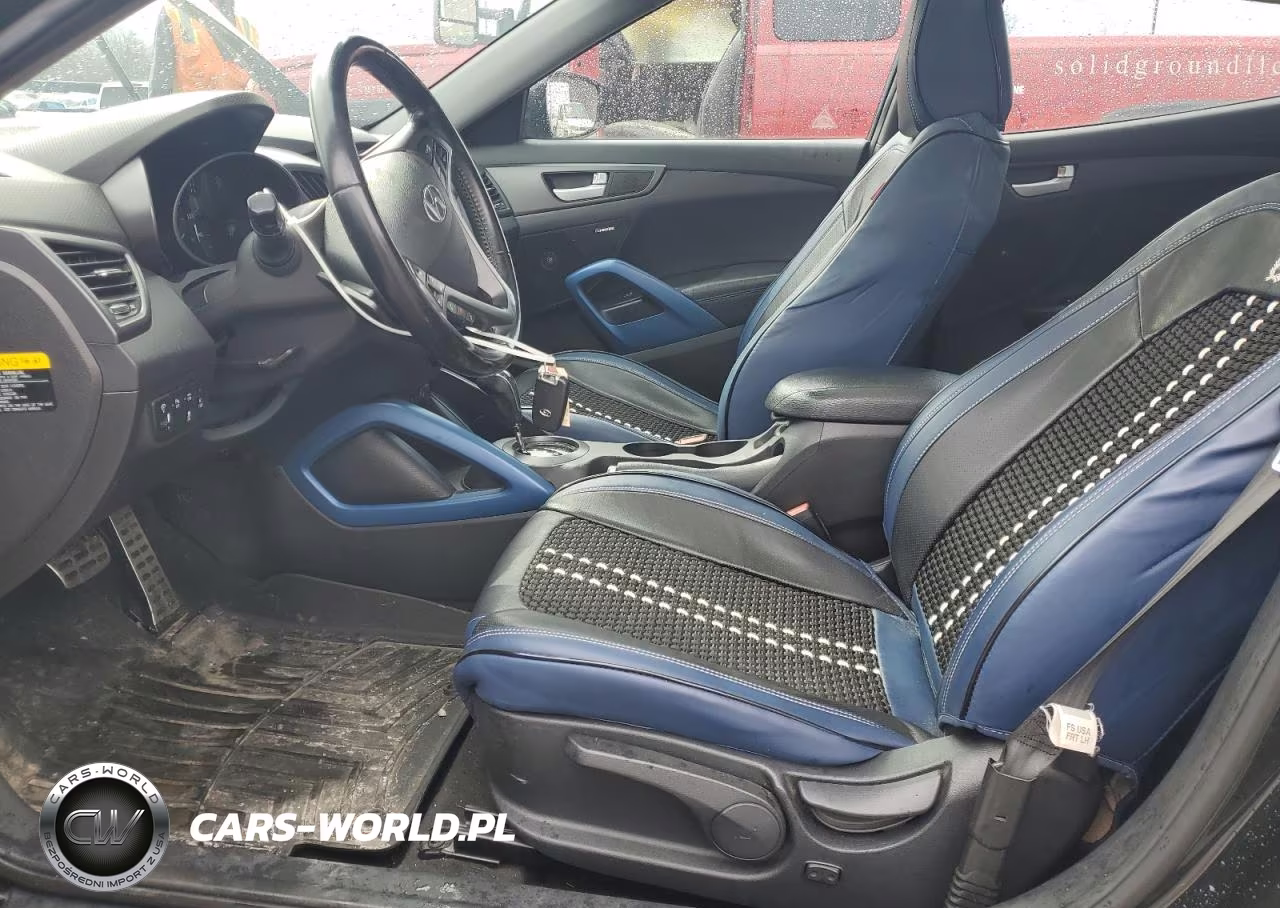 2014 Hyundai Veloster Turbo VIN:KMHTC6AEXEU198468 - 7