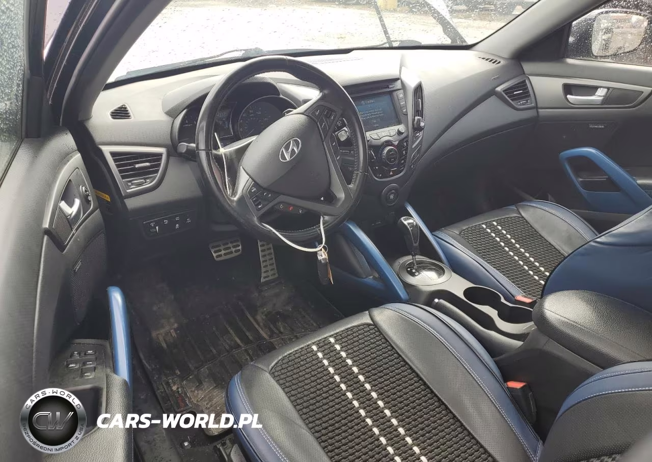 2014 Hyundai Veloster Turbo VIN:KMHTC6AEXEU198468 - 8