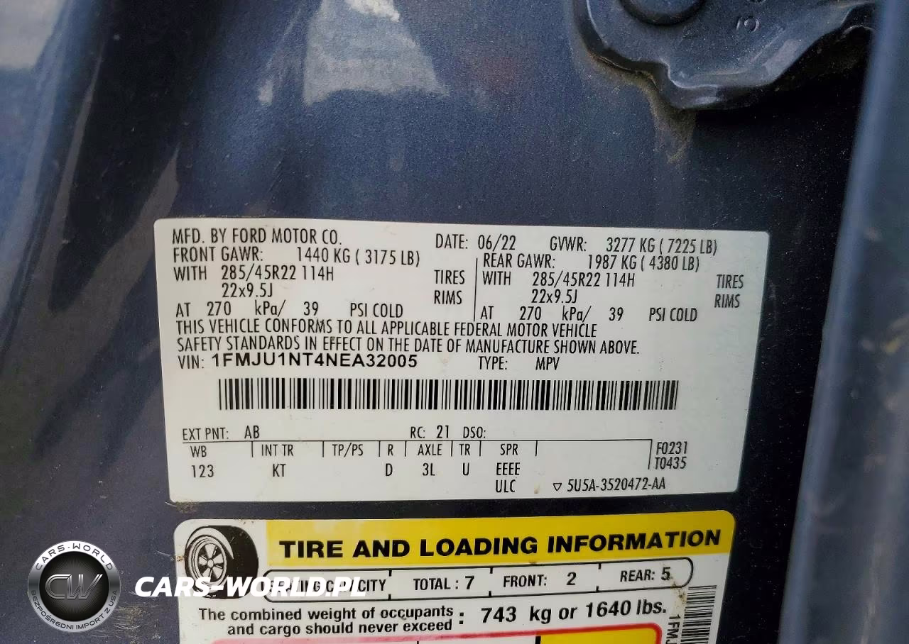 2022 Ford Expedition King Ranch VIN:1FMJU1NT4NEA32005 - 14