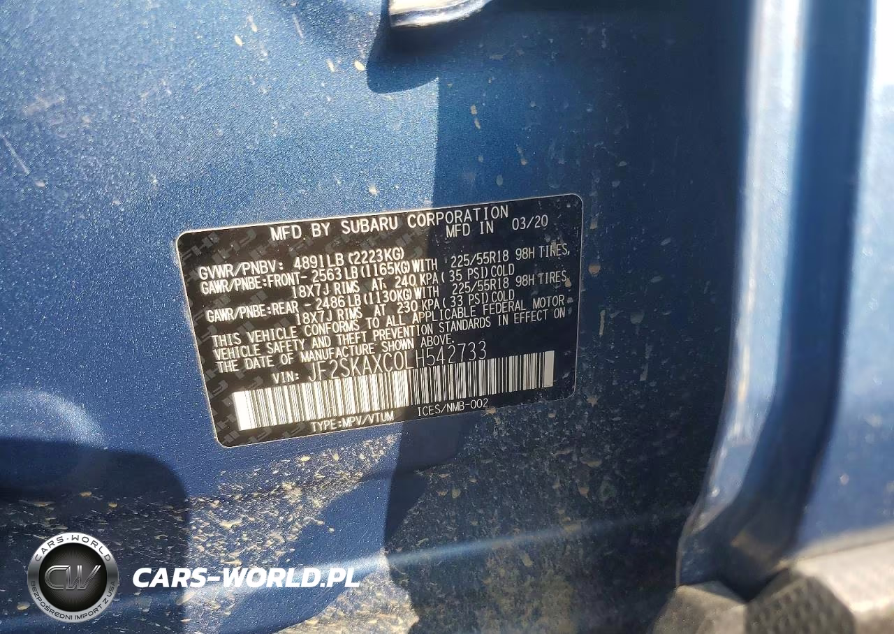 2020 Subaru Forester Touring VIN:JF2SKAXC0LH542733 - 13
