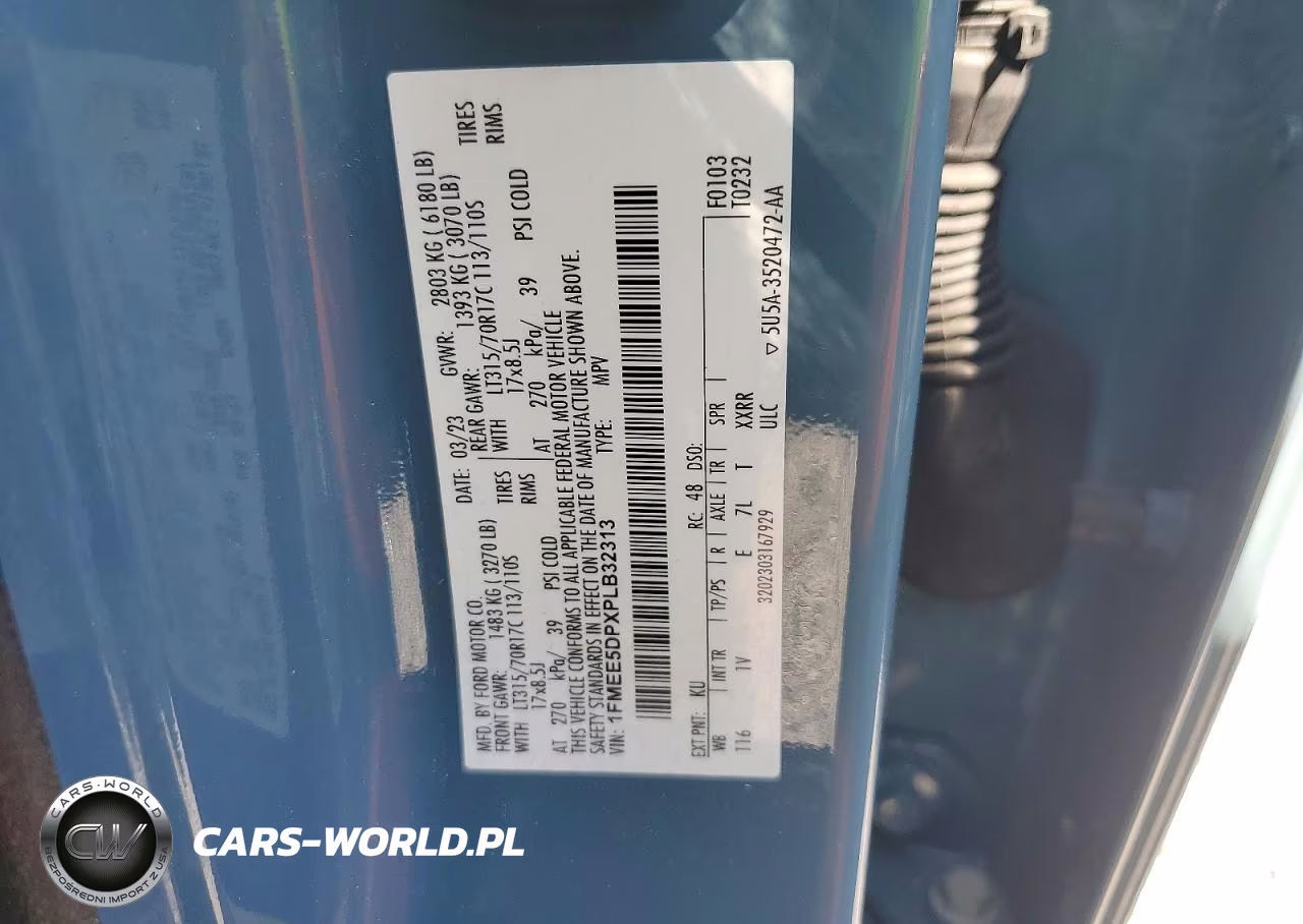 2023 Ford Bronco Base VIN:1FMEE5DPXPLB32313 - 14