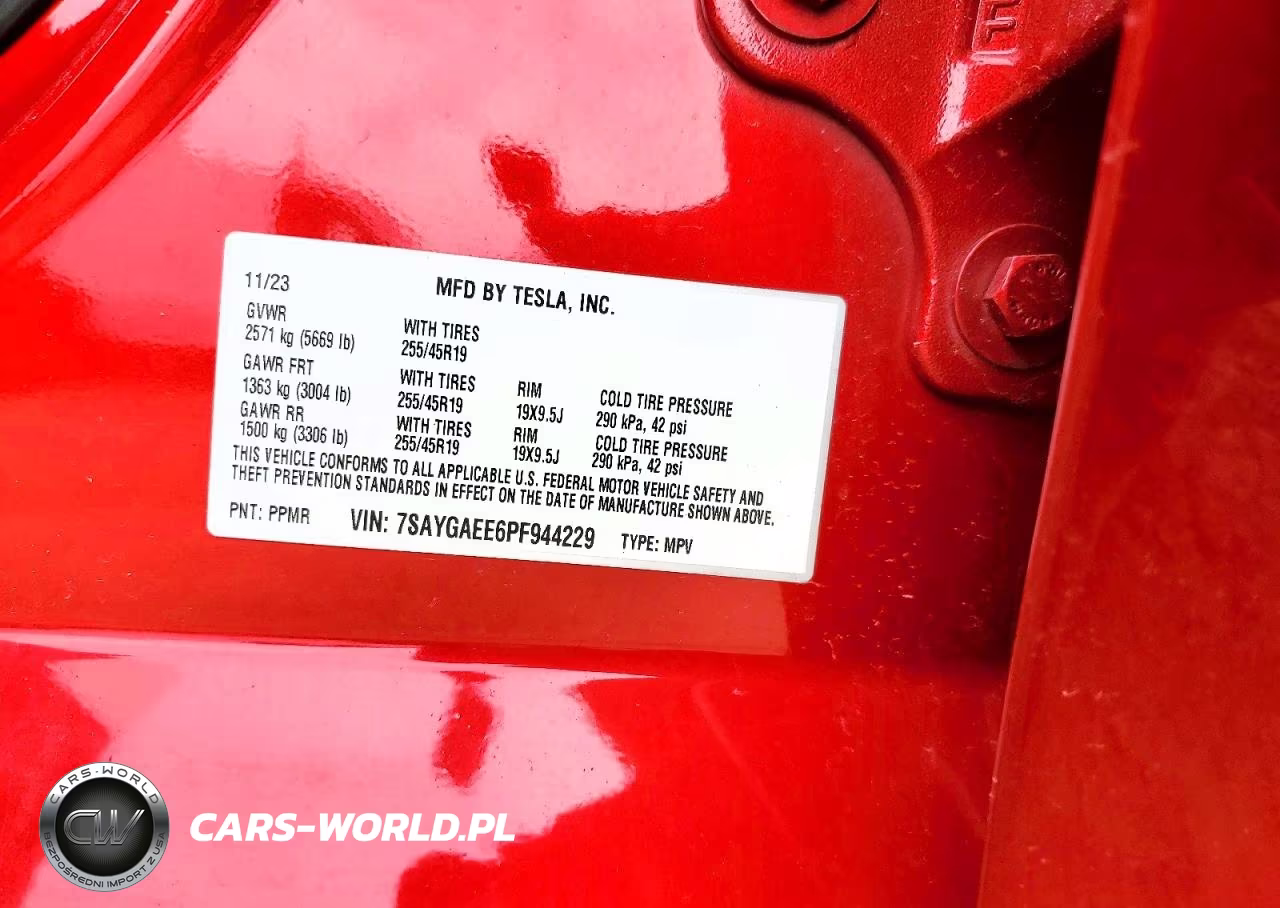 2023 Tesla Model Y VIN:7SAYGAEE6PF944229 - 12