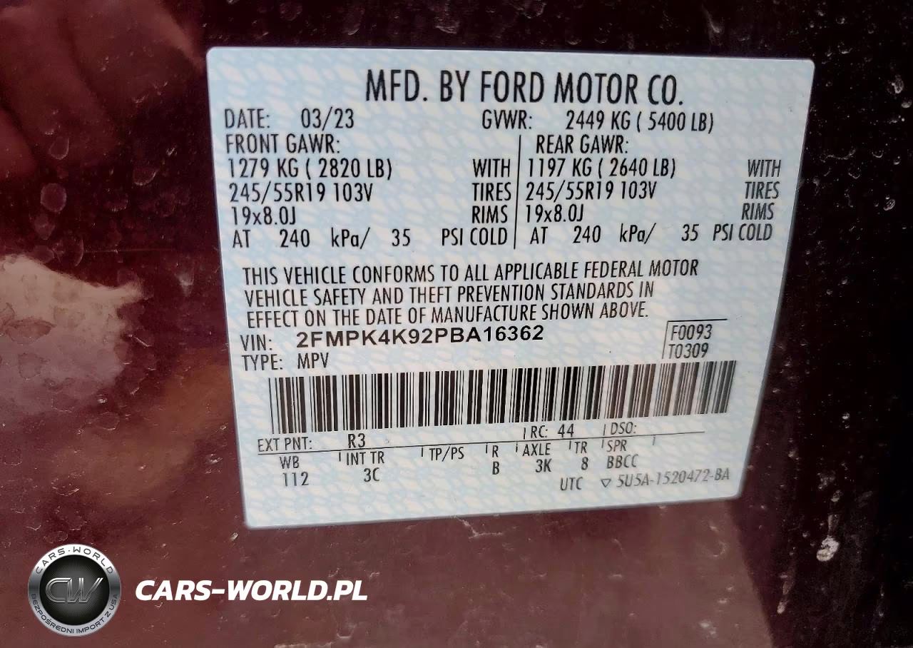 2023 Ford Edge Titanium VIN:2FMPK4K92PBA16362 - 13