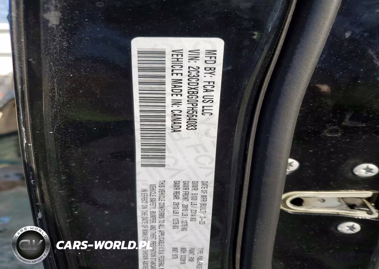 2023 Dodge Charger Sxt VIN:2C3CDXBG0PH564083 - 12