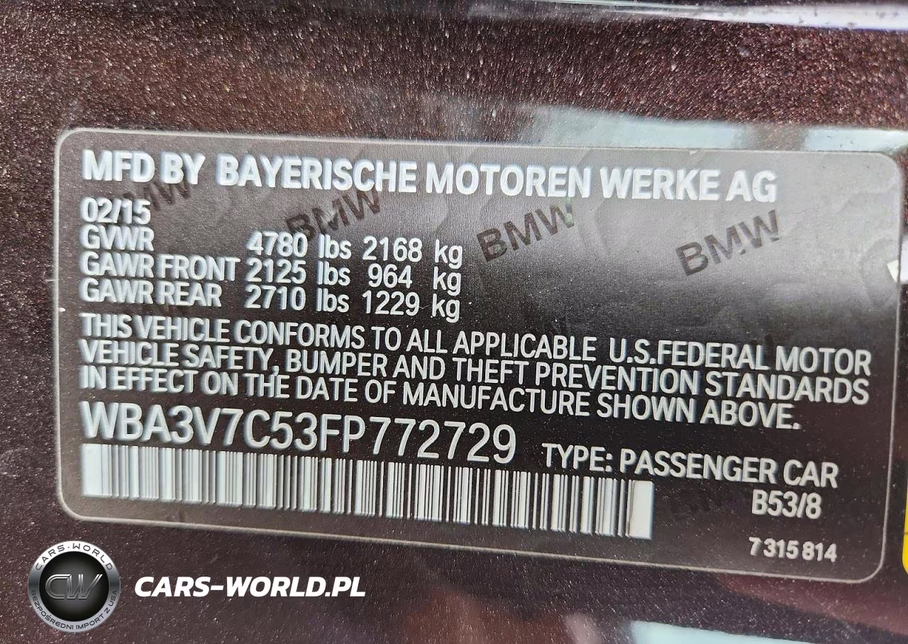 2015 BMW 428 I Sulev VIN:WBA3V7C53FP772729 - 12