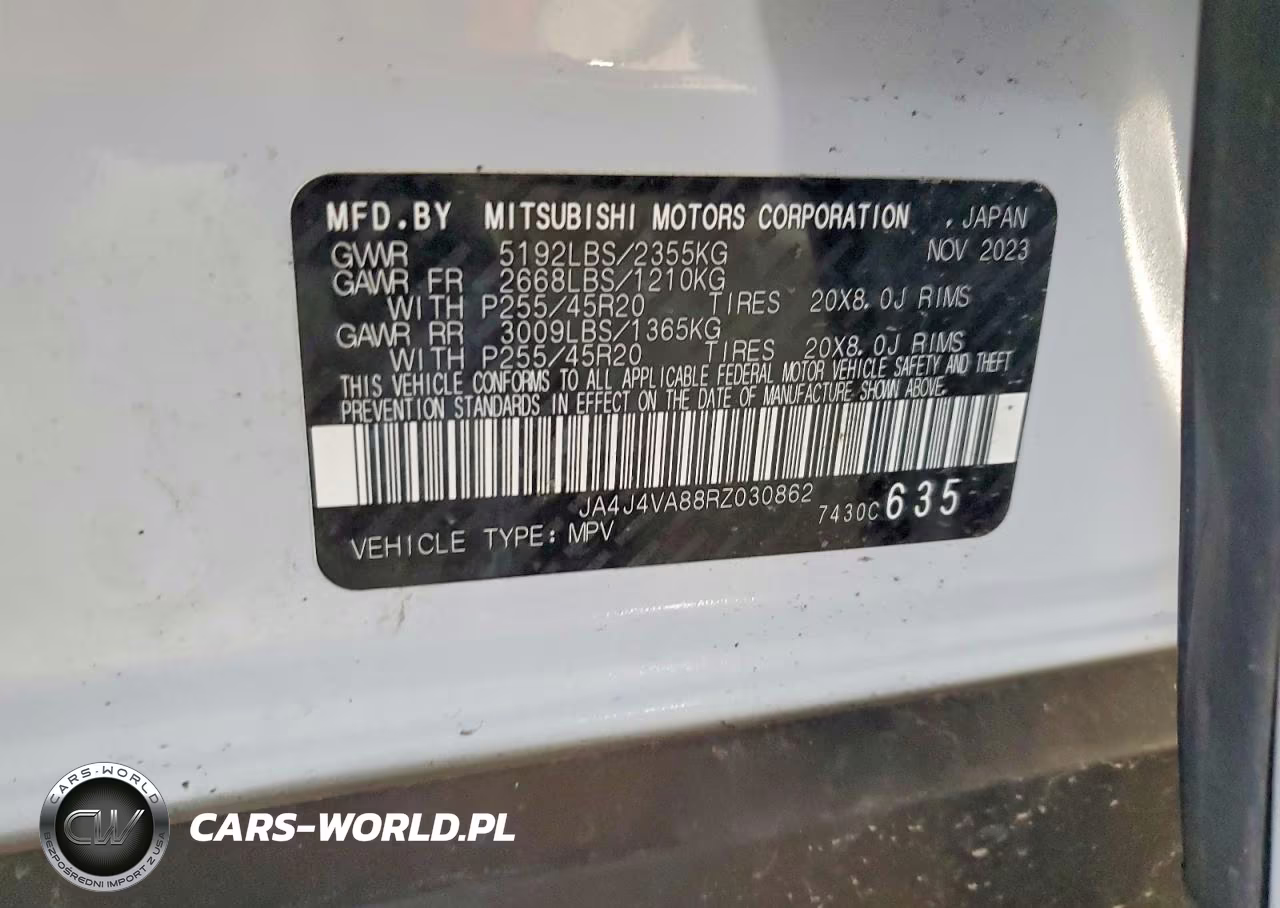 2024 Mitsubishi Outlander Se VIN:JA4J4VA88RZ030862 - 14