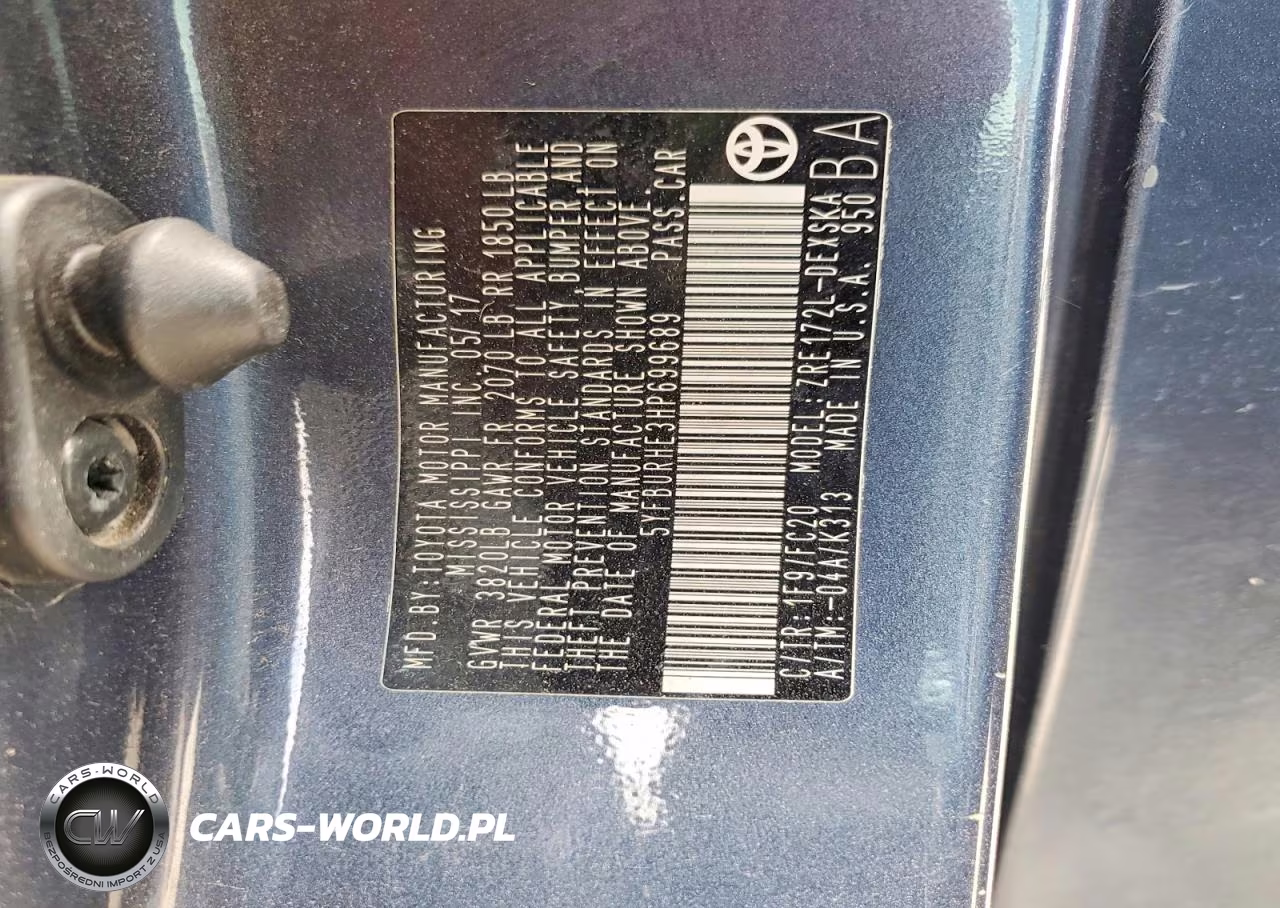2017 Toyota Corolla Se VIN:5YFBURHE3HP699689 - 12
