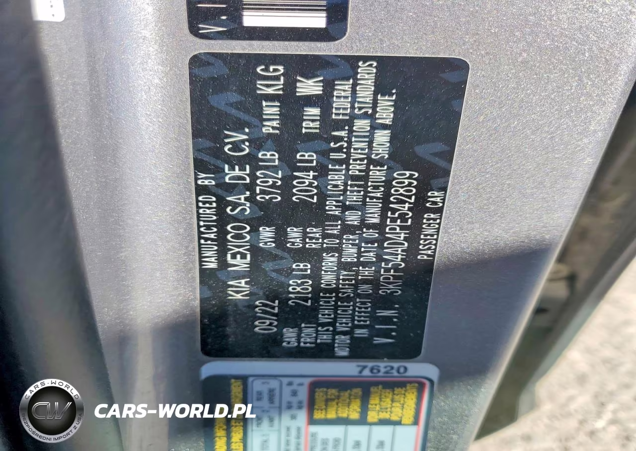2023 Kia Forte Gt-Line VIN:3KPF54AD4PE542899 - 12
