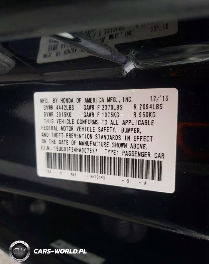 2017 Acura Tlx VIN:19UUB1F34HA007527 - 12