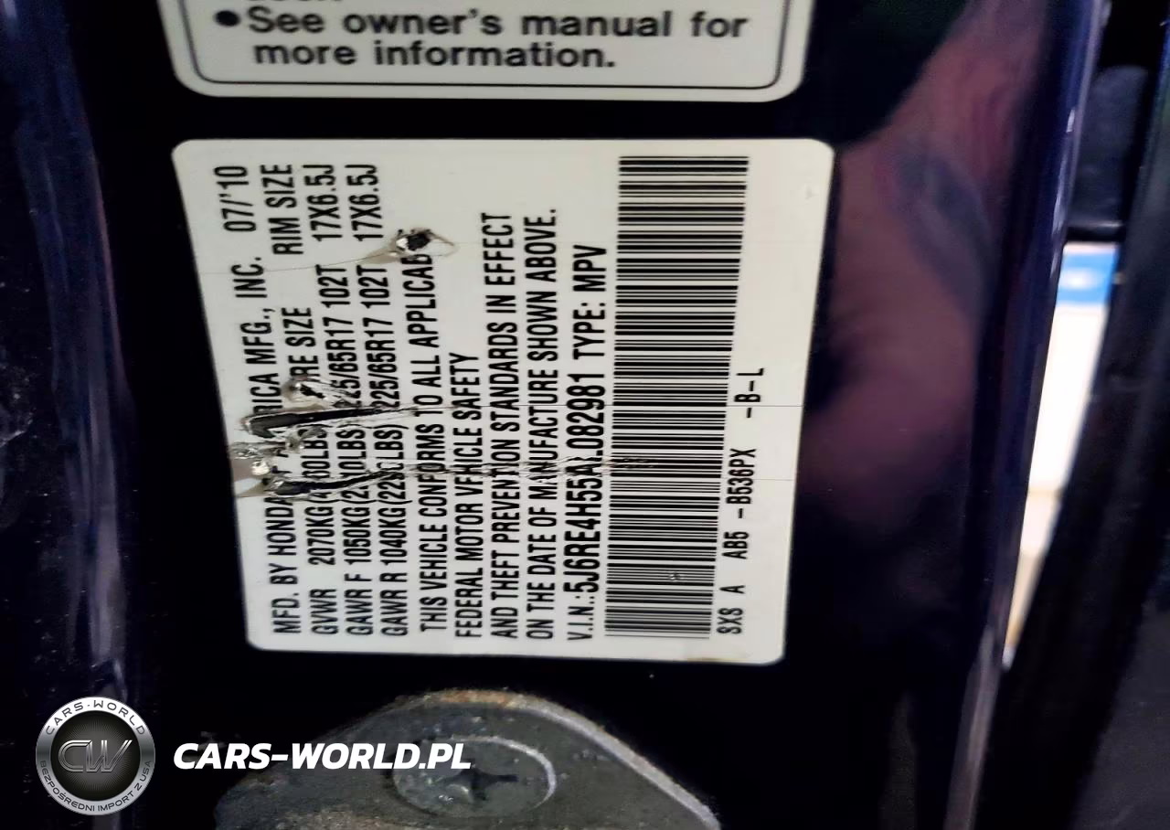 2010 Honda Cr-V Ex VIN:5J6RE4H55AL082981 - 13