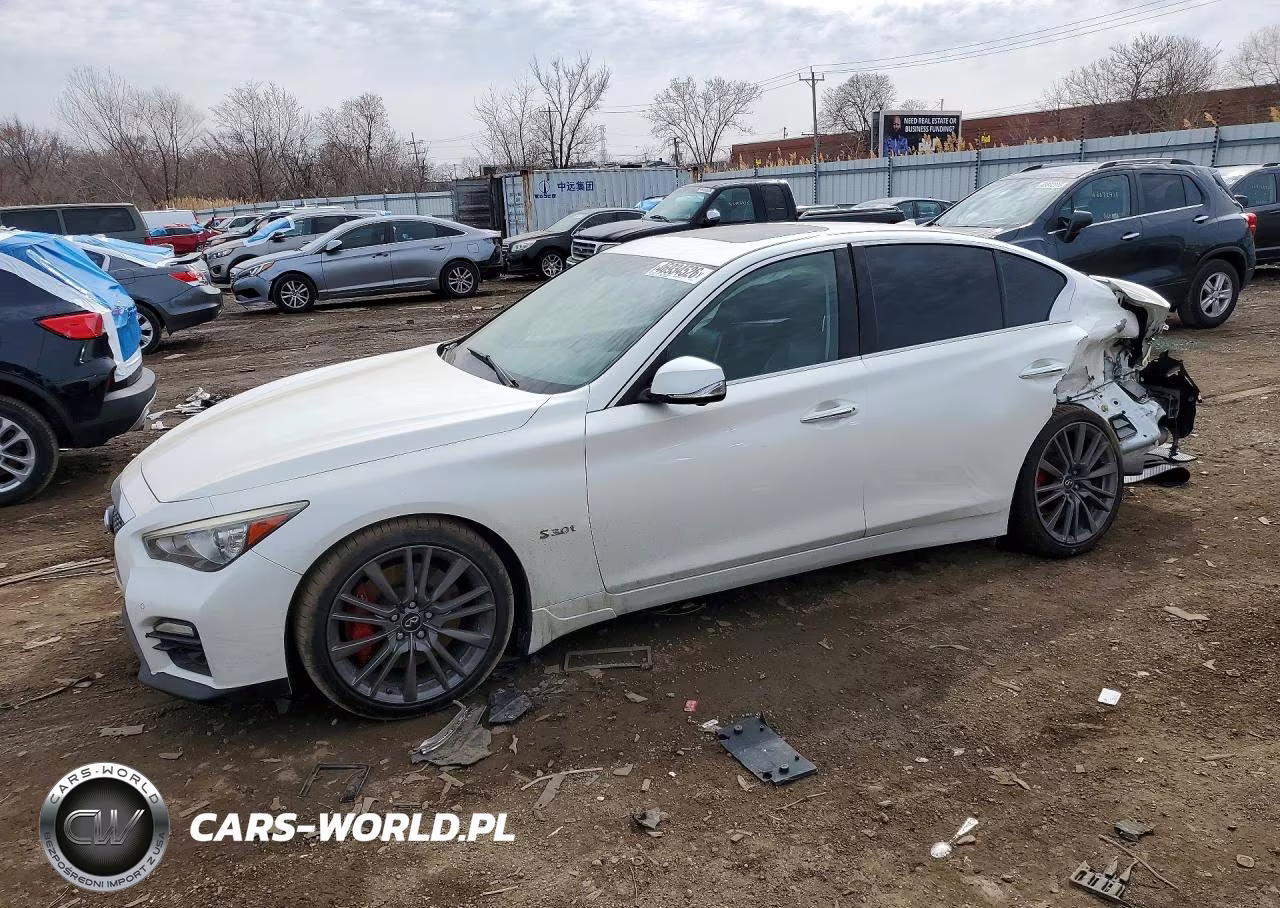 2017 Infiniti Q50 Red Sport 400 VIN:JN1FV7AP3HM851183 - 1