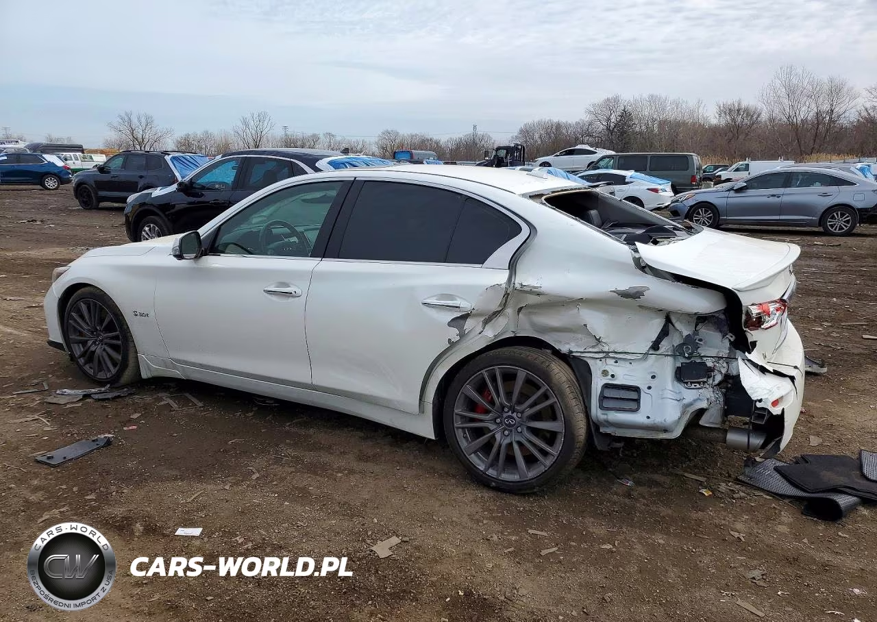 2017 Infiniti Q50 Red Sport 400 VIN:JN1FV7AP3HM851183 - 2