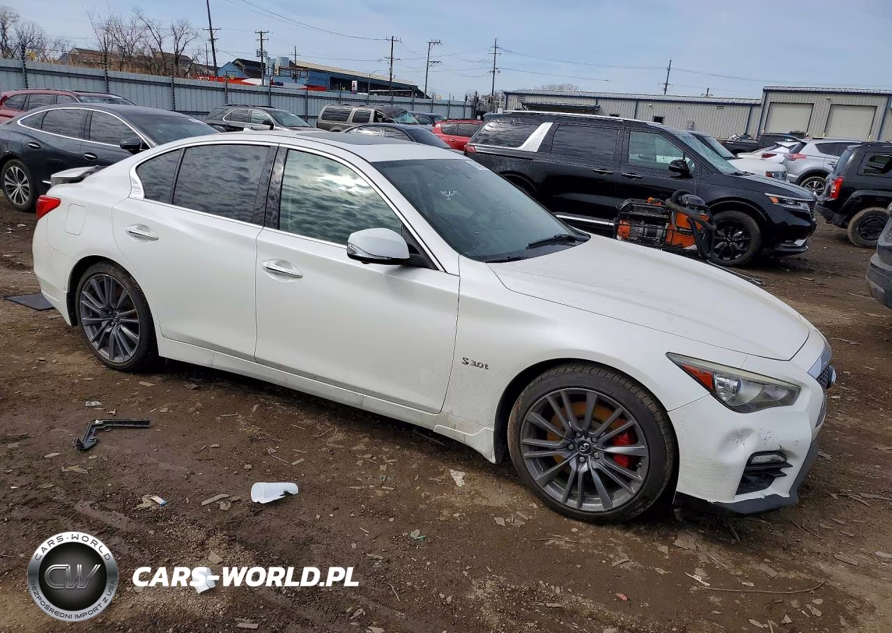 2017 Infiniti Q50 Red Sport 400 VIN:JN1FV7AP3HM851183 - 4