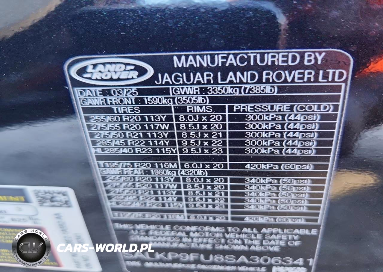 2025 Land Rover Range Rover Se VIN:SALKP9FU8SA306341 - 13