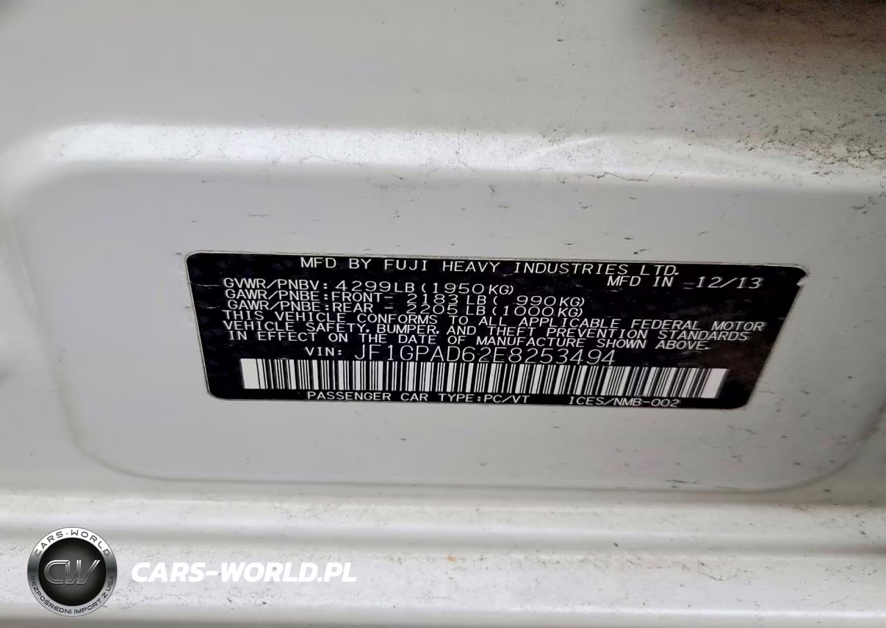 2014 Subaru Impreza Premium VIN:JF1GPAD62E8253494 - 13