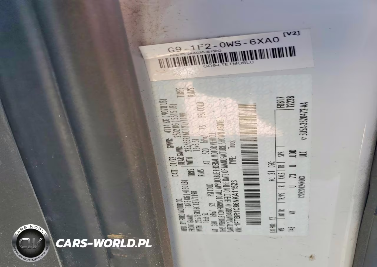 2022 Ford Transit T-250 VIN:1FTBR1C86NKA11523 - 14