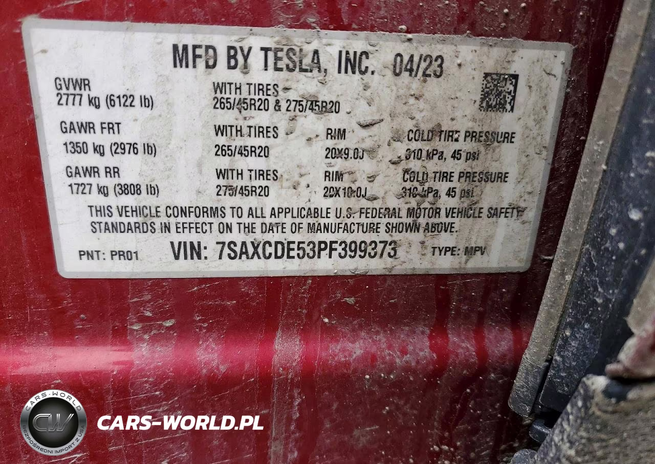 2023 Tesla Model X VIN:7SAXCDE53PF399373 - 13