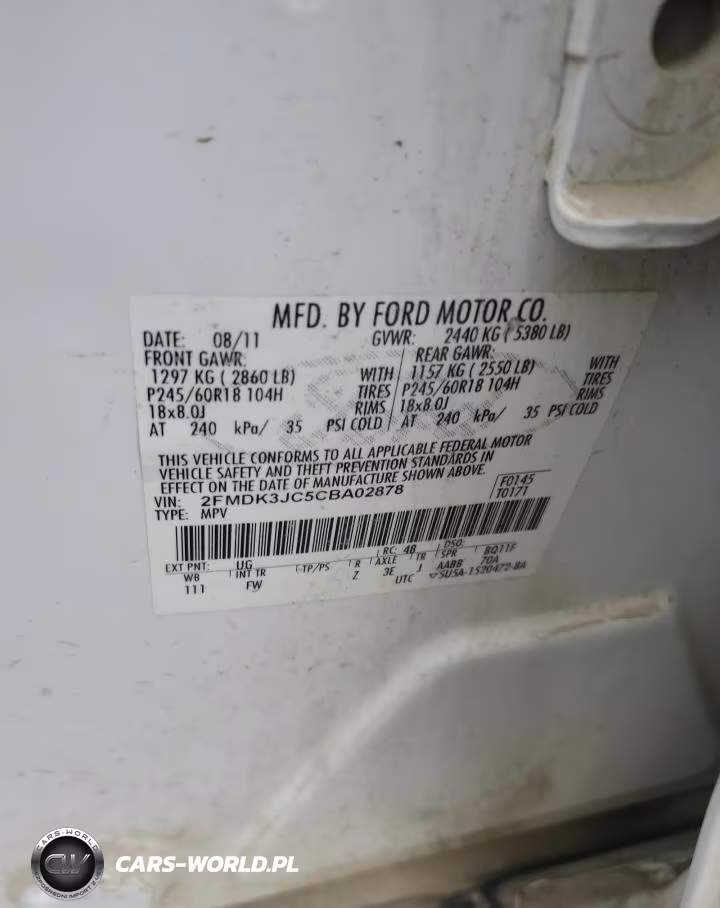 2012 Ford Edge Sel VIN:2FMDK3JC5CBA02878 - 12