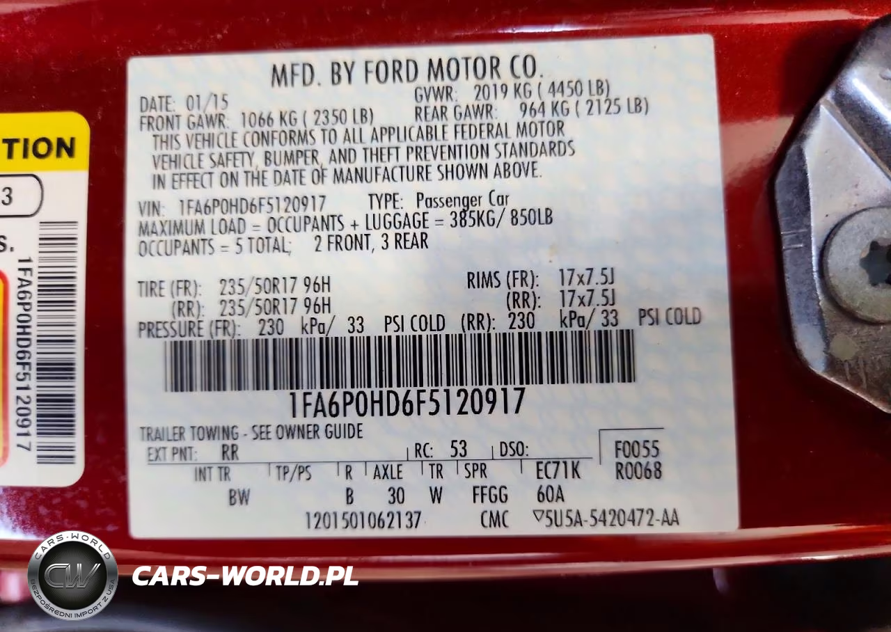 2015 Ford Fusion Se VIN:1FA6P0HD6F5120917 - 12