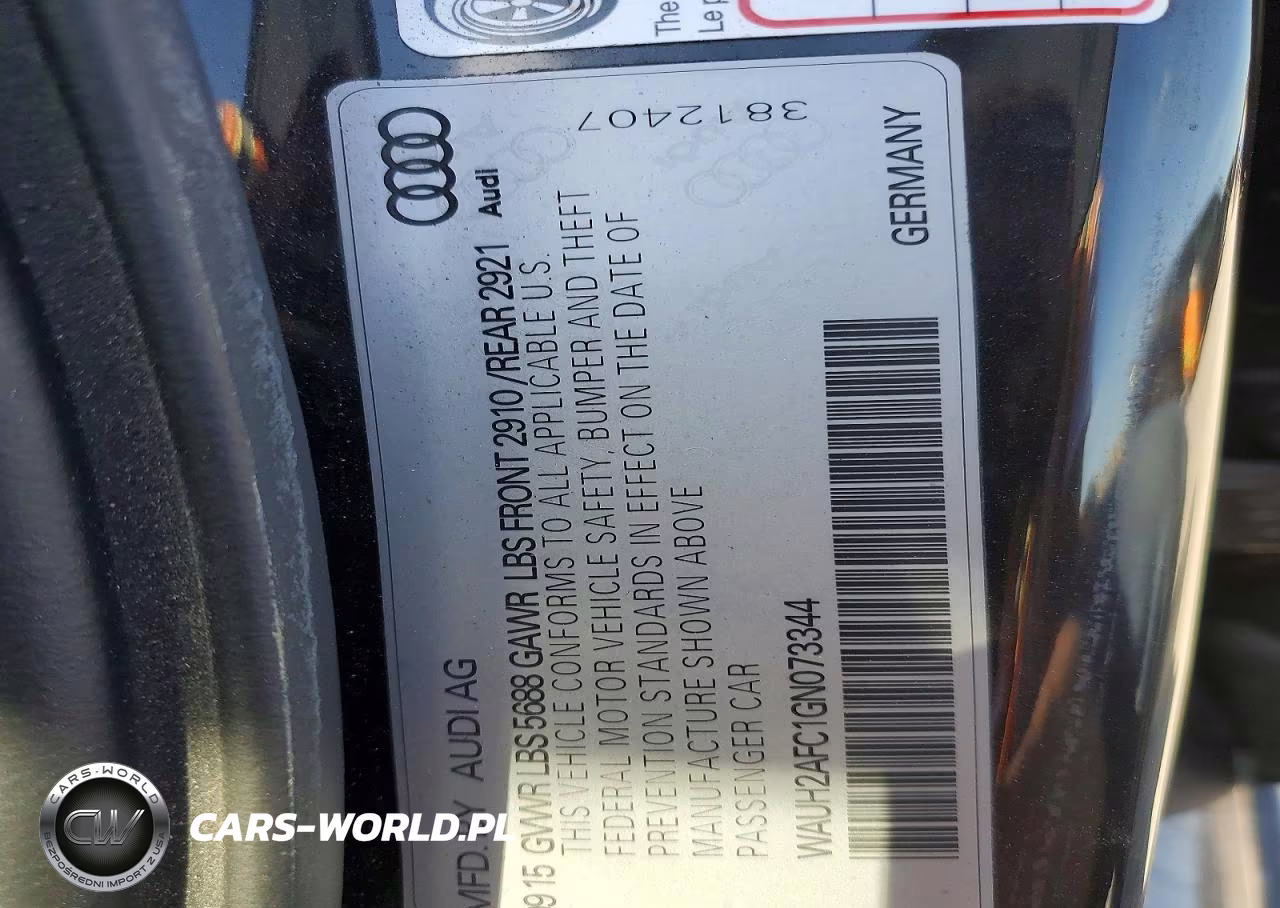 2016 Audi S6 Prestige VIN:WAUH2AFC1GN073344 - 13