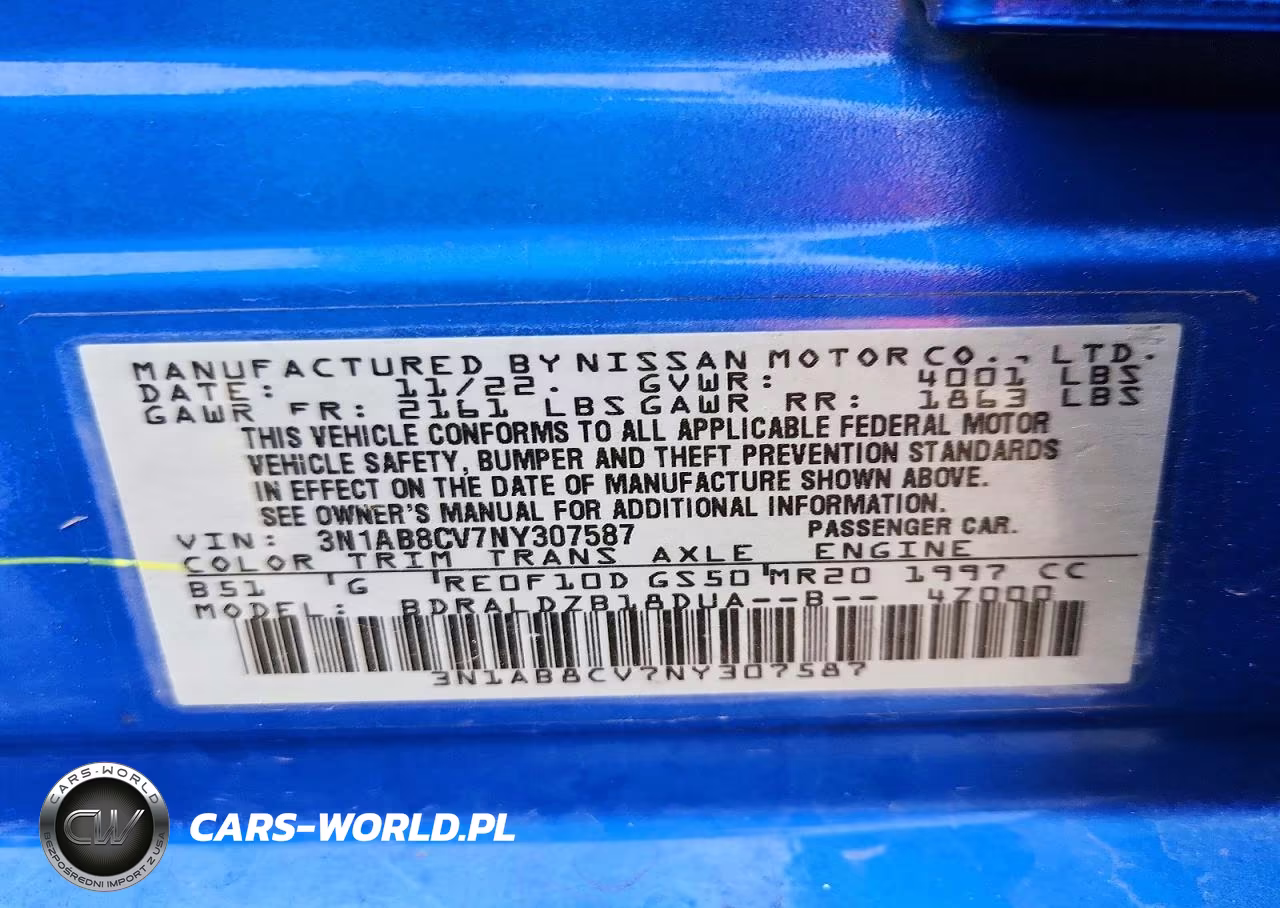 2022 Nissan Sentra Sv VIN:3N1AB8CV7NY307587 - 12