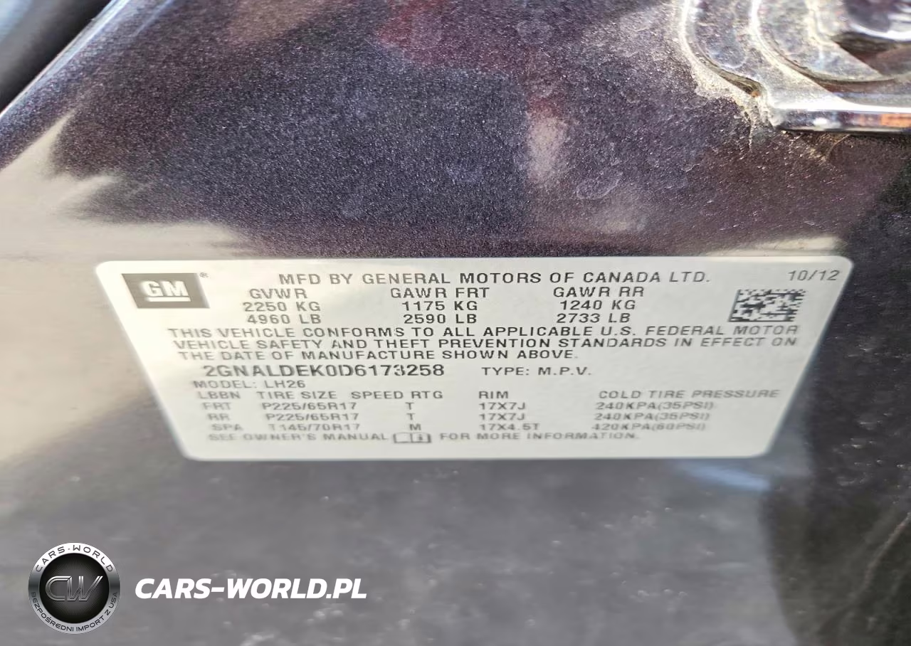 2013 Chevrolet Equinox Lt VIN:2GNALDEK0D6173258 - 13