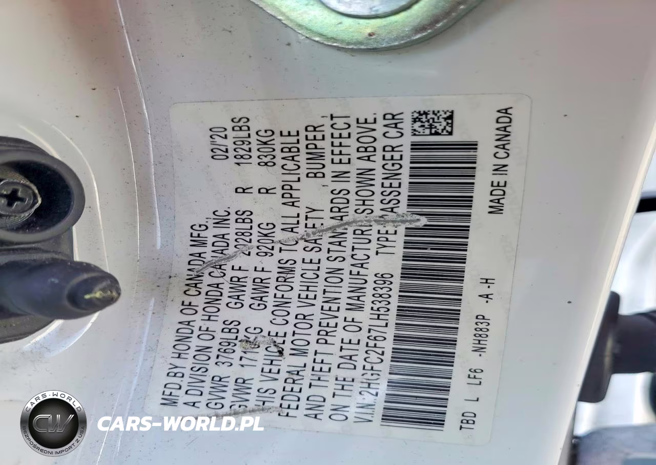 2020 Honda Civic Lx VIN:2HGFC2F67LH538396 - 12