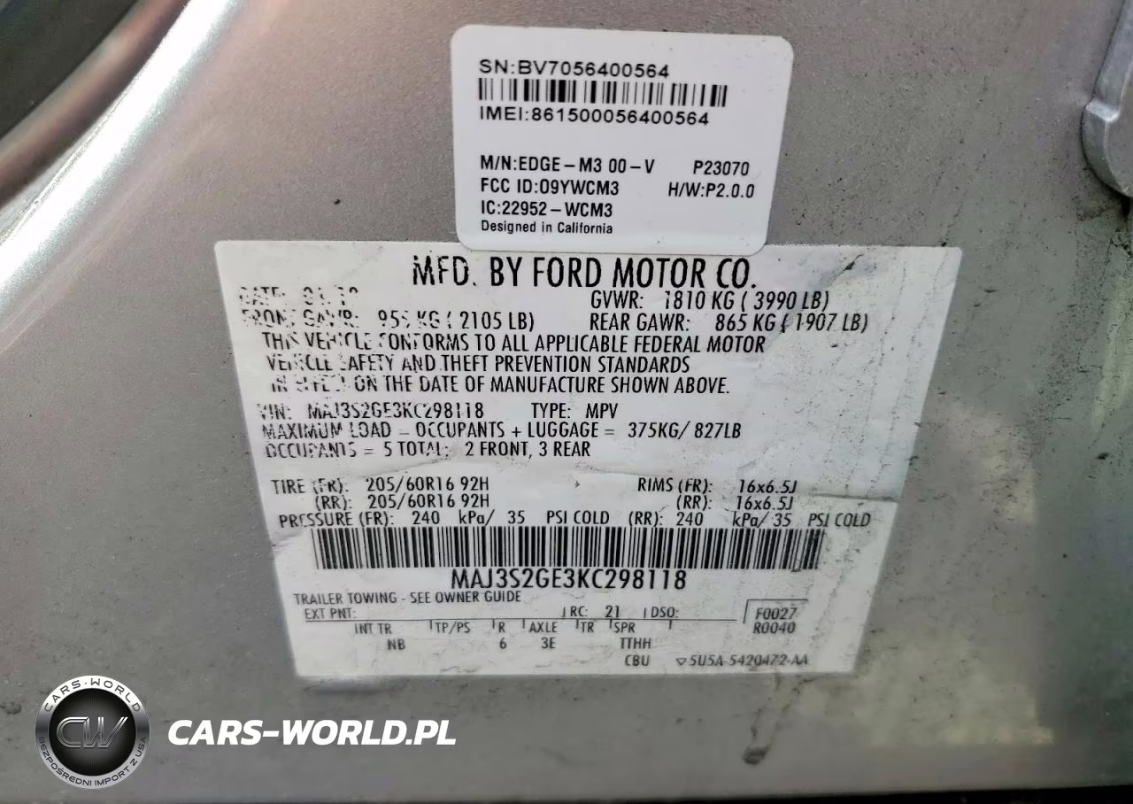 2019 Ford Ecosport Se VIN:MAJ3S2GE3KC298118 - 13
