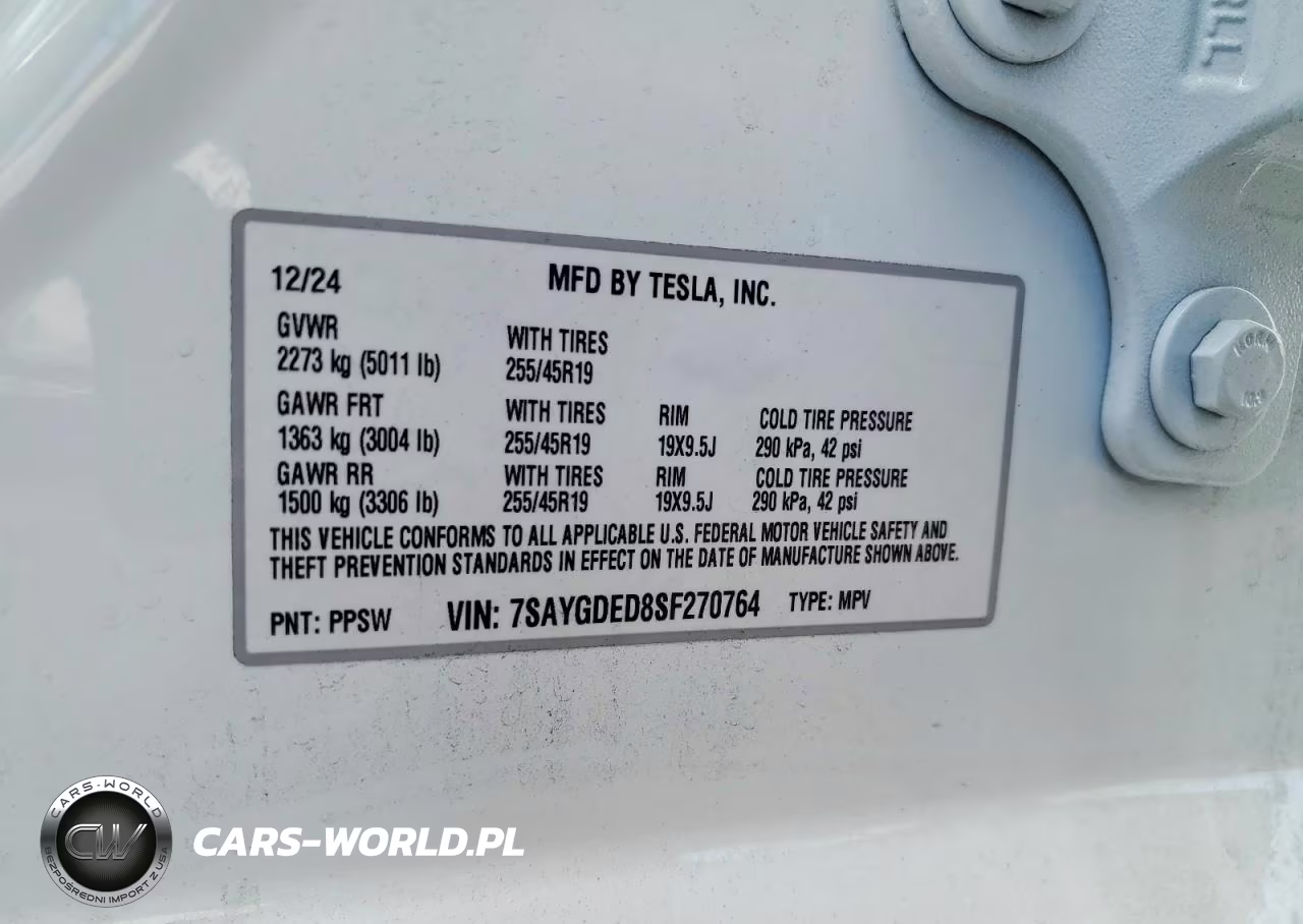 2025 Tesla Model Y VIN:7SAYGDED8SF270764 - 13
