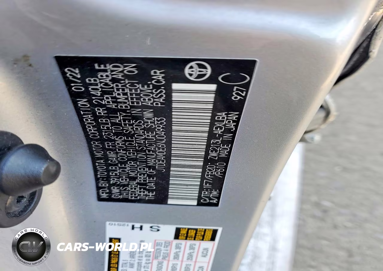 2022 Toyota Corolla Hybrid Le VIN:JTDEAMDE6NJ049933 - 12