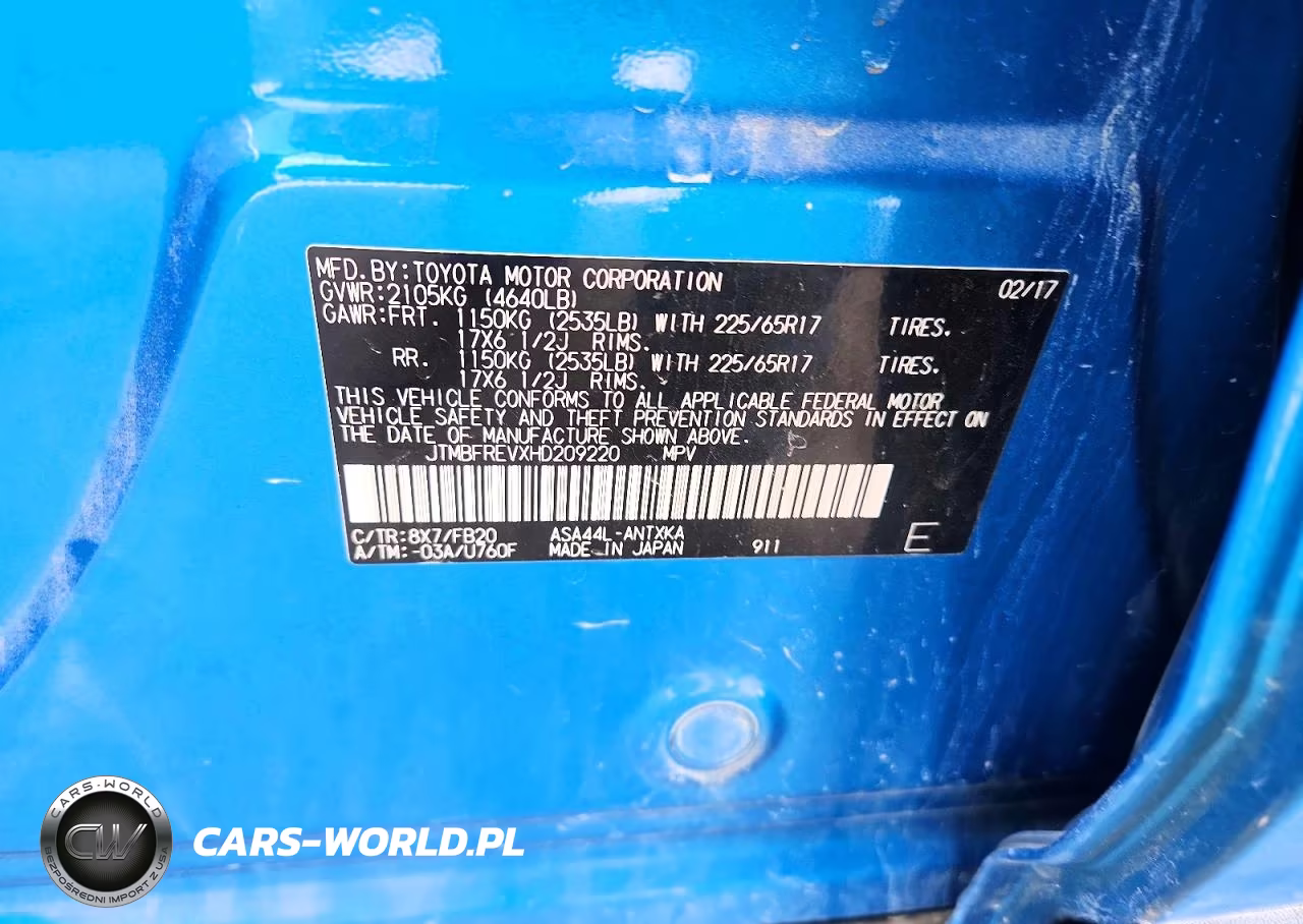 2017 Toyota Rav4 Le VIN:JTMBFREVXHD209220 - 12