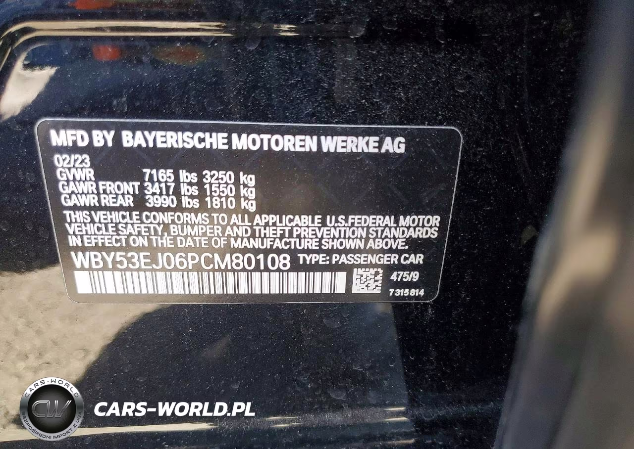 2023 BMW I7 xDrive60 VIN:WBY53EJ06PCM80108 - 13