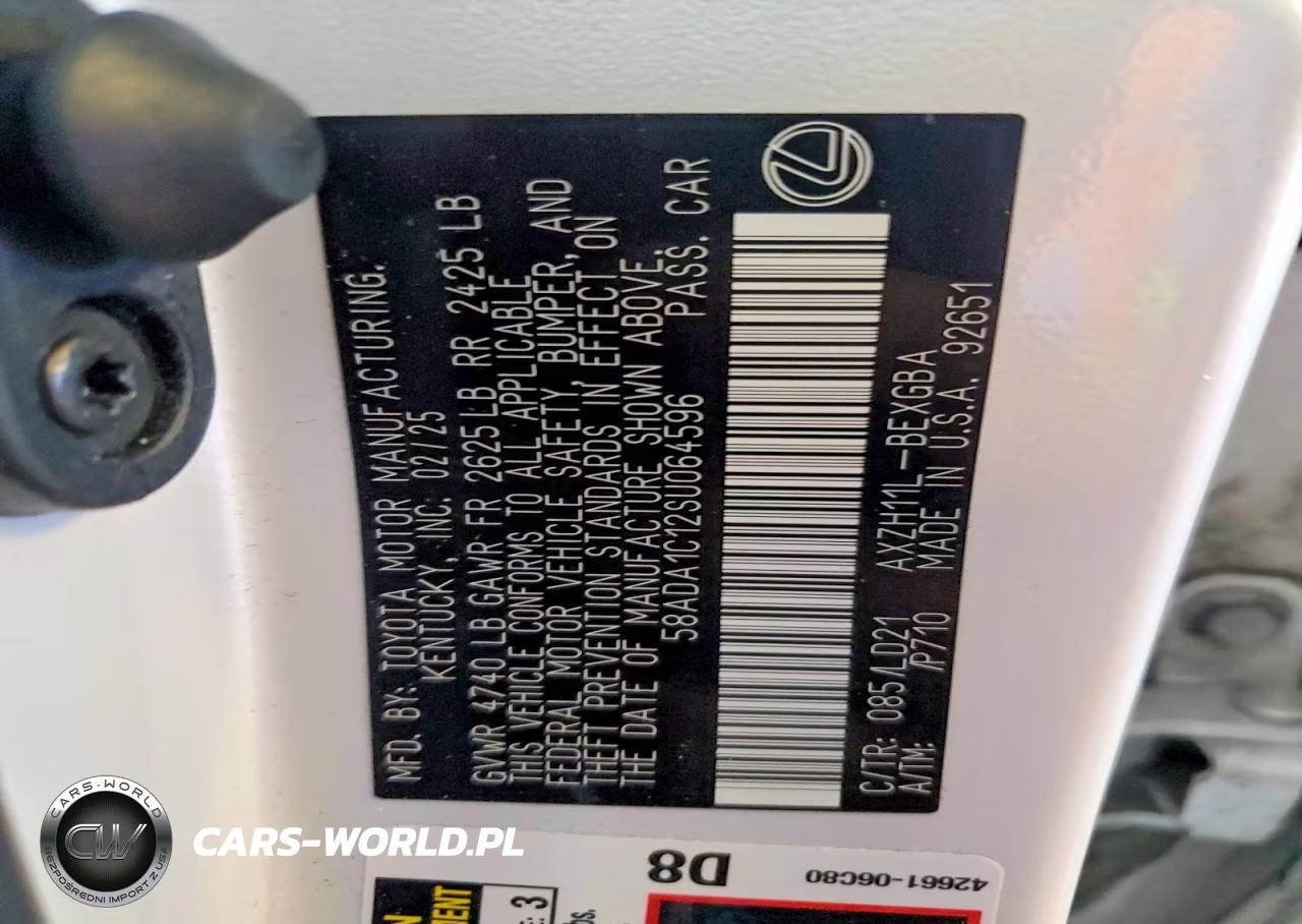 2025 Lexus Es 300H Base VIN:58ADA1C12SU064596 - 13