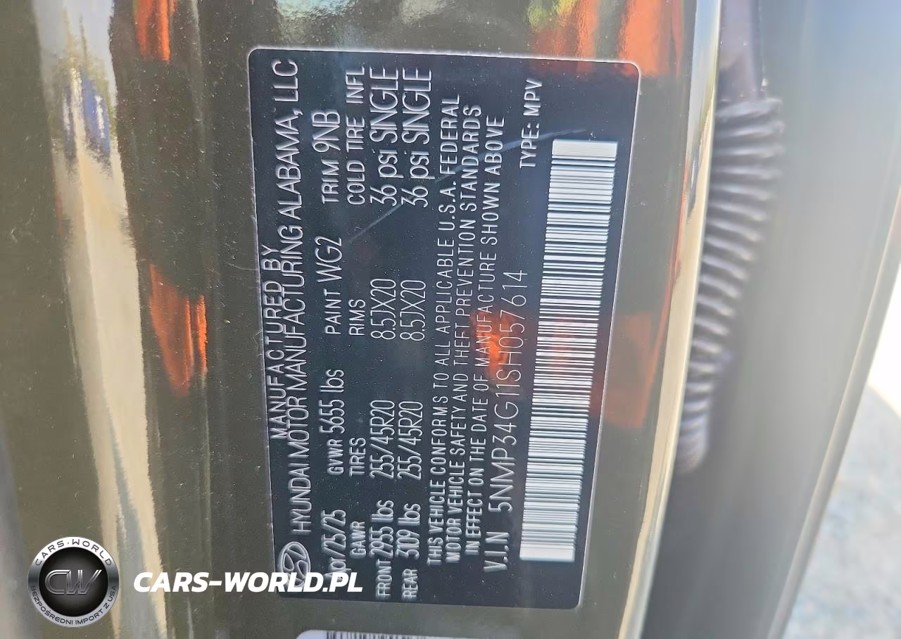 2025 Hyundai Santa Fe Hybrid Limited VIN:5NMP34G11SH057614 - 13