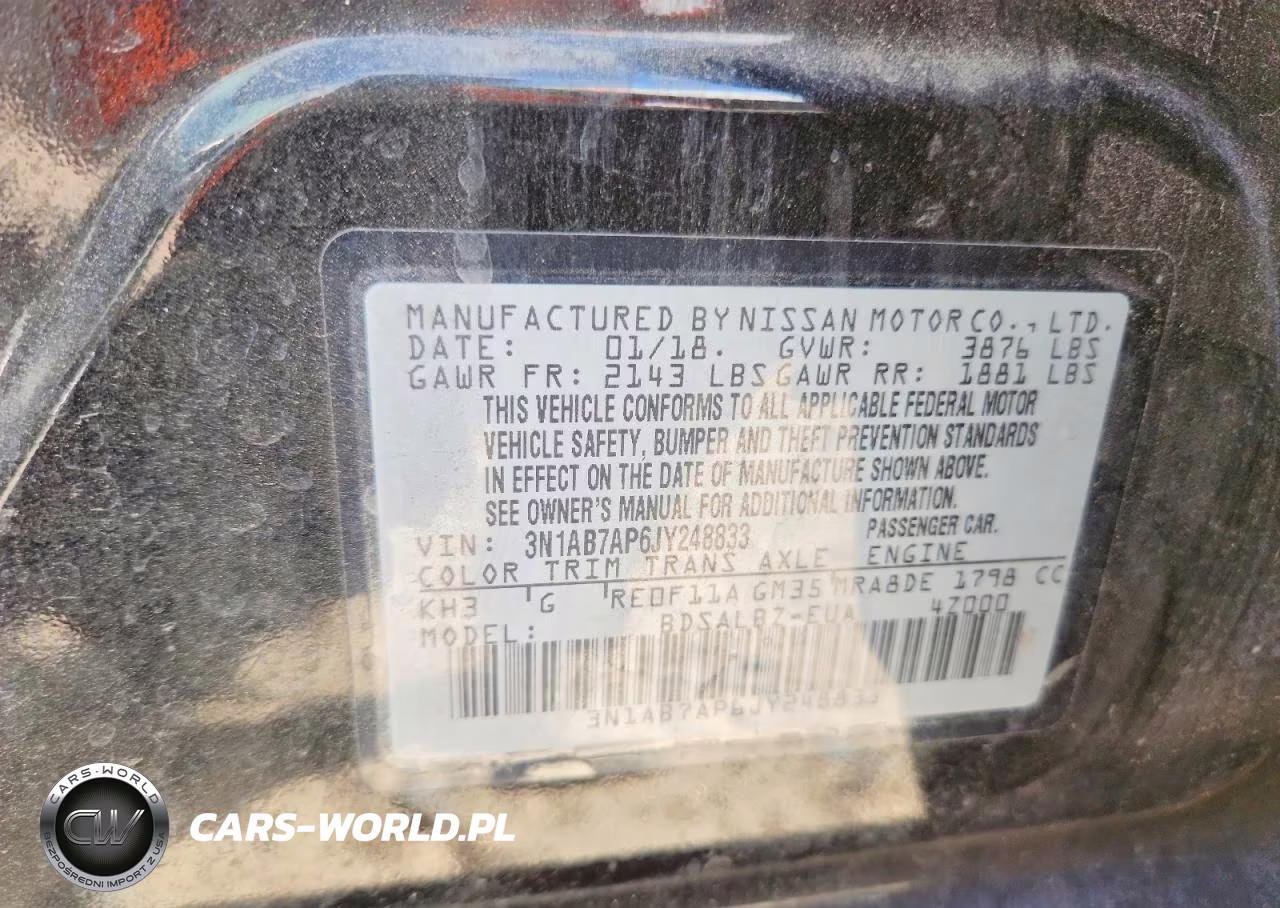 2018 Nissan Sentra S VIN:3N1AB7AP6JY248833 - 13