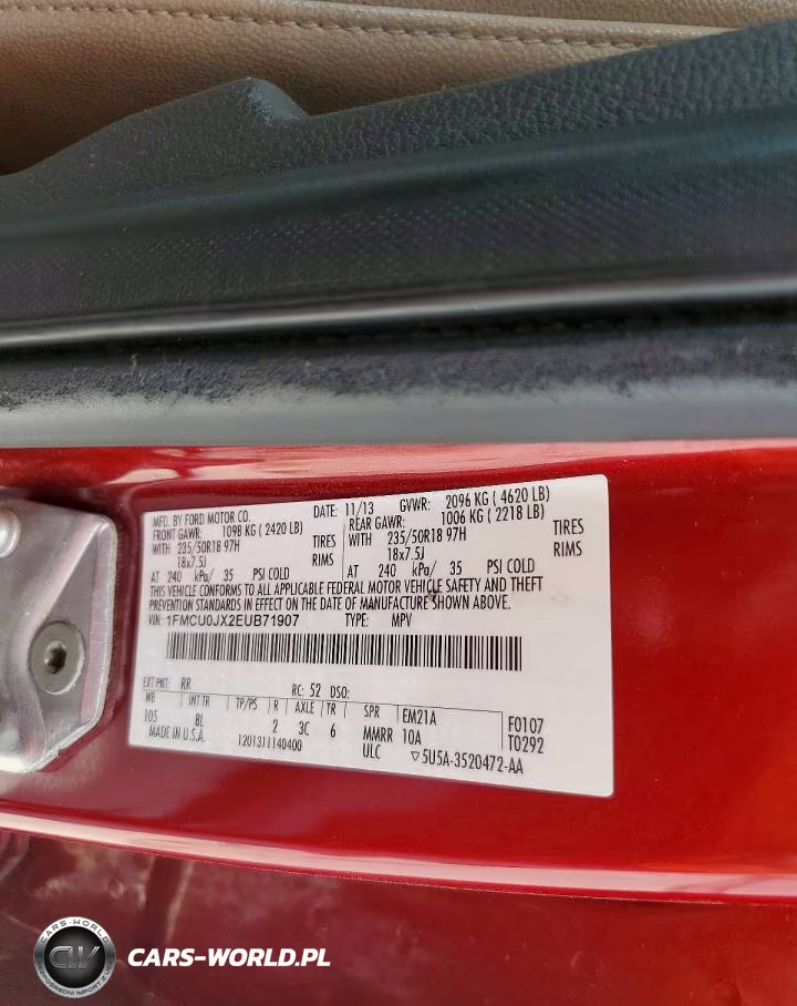 2014 Ford Escape Titanium VIN:1FMCU0JX2EUB71907 - 12