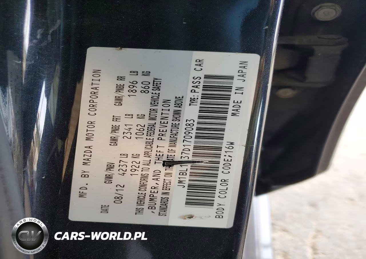2013 Mazda Speed 3 VIN:JM1BL1L37D1709083 - 12