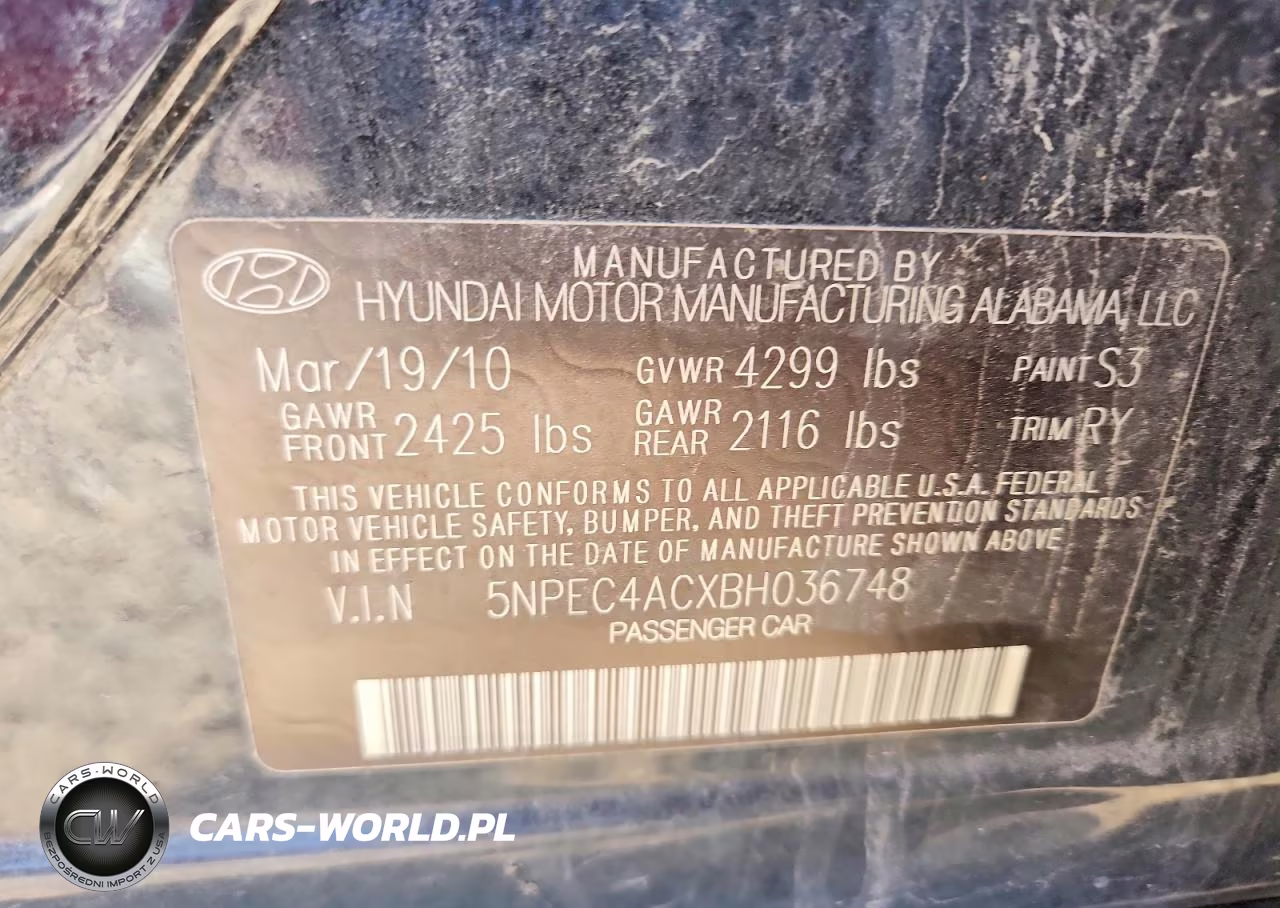2011 Hyundai Sonata Limited VIN:5NPEC4ACXBH036748 - 12