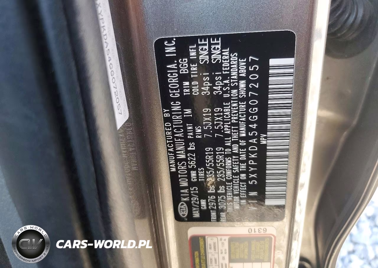 2016 Kia Sorento Sx V6 VIN:5XYPKDA54GG072057 - 13