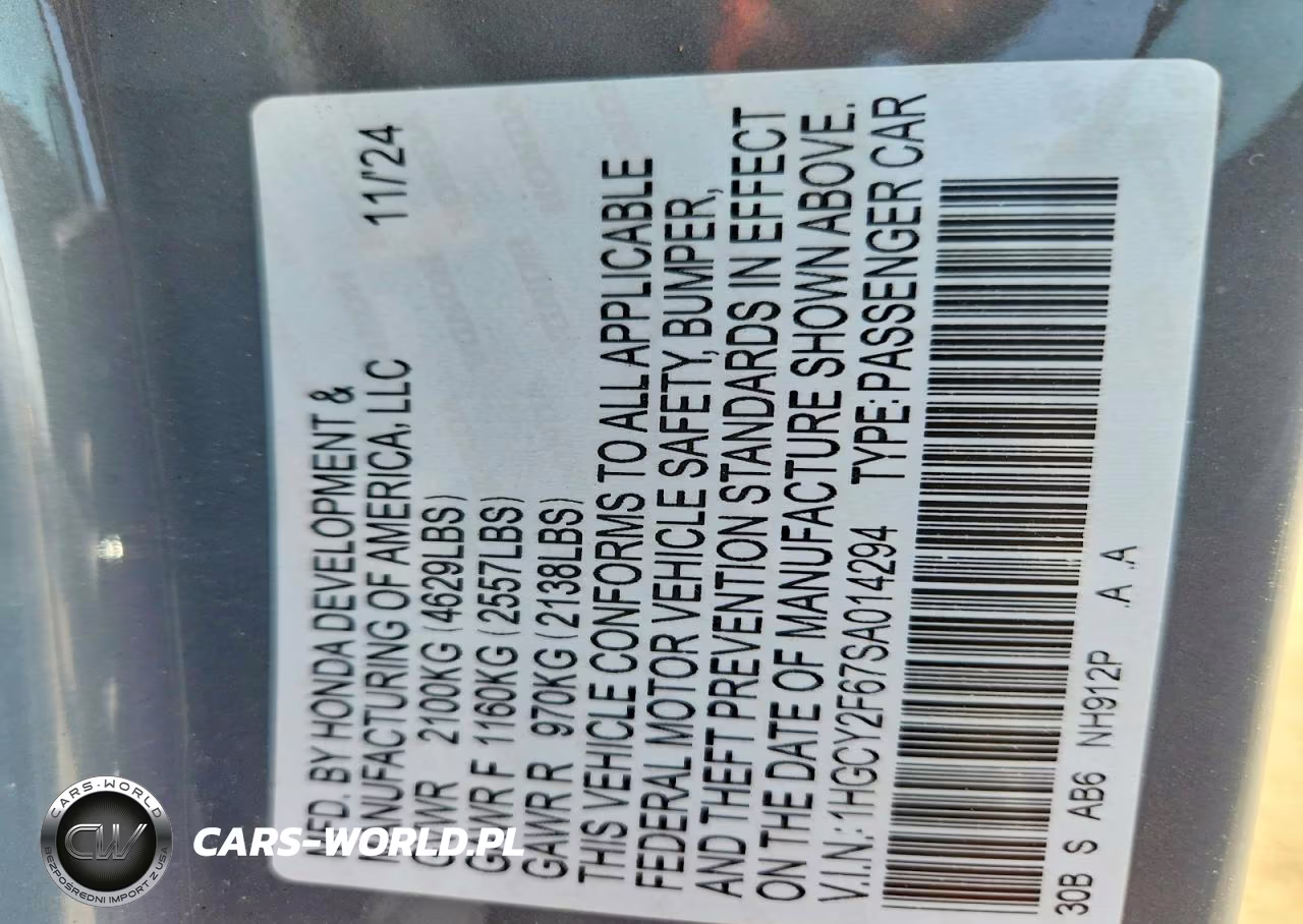 2025 Honda Accord Hybrid Exl VIN:1HGCY2F67SA014294 - 13